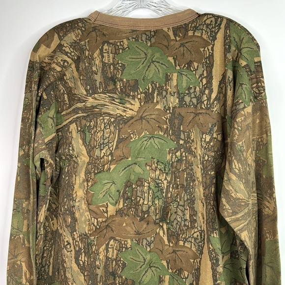 Vintage Ace Sportswear Camo Long Sleeve Shirt Size XL - Picture 5 of 8